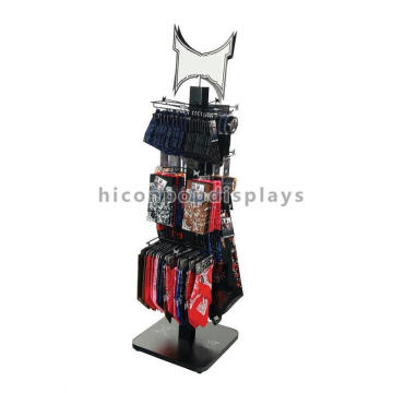 Metallic Floorstanding Underwear Display Furniture For Clothing Store, Retail Clothing Store Furniture